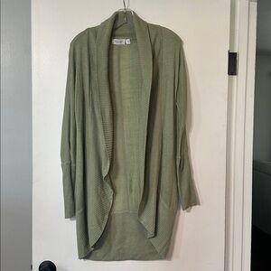 RD Style Green Shawl Collar Cardigan Womens Small